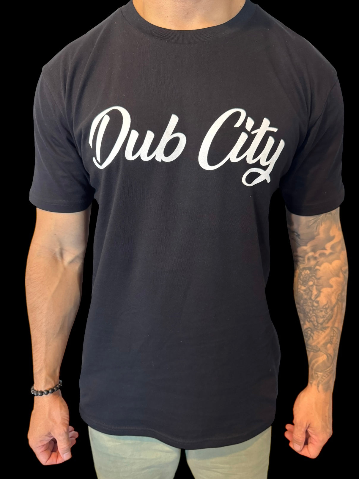DUB CITY ORIGINAL PREMIUM TEE - BLACK WHITE