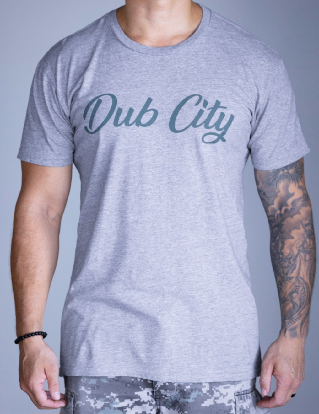 DUB CITY ORIGINAL PREMIUM TEE - GREY GREEN